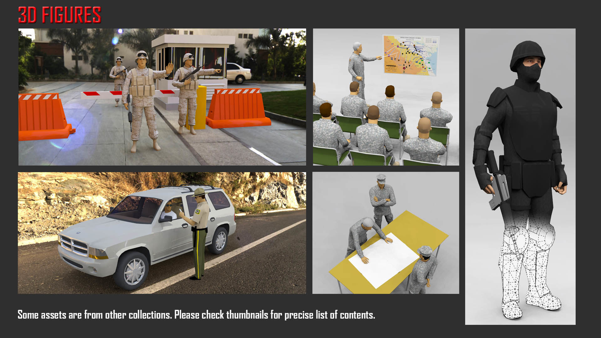 Low Poly People in Uniform Low-poly 3D model_2