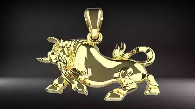 Bull Pendant 3d Taurus Zodiac Charm Necklace Bracelet Jewelry 