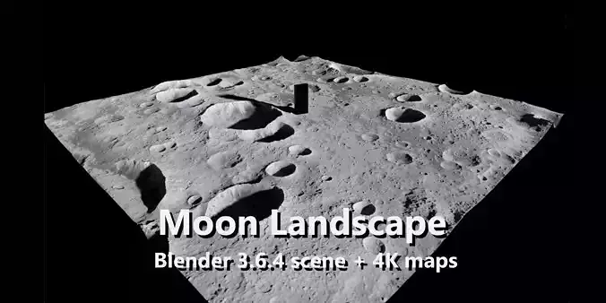 Blender Lunar Moonscape