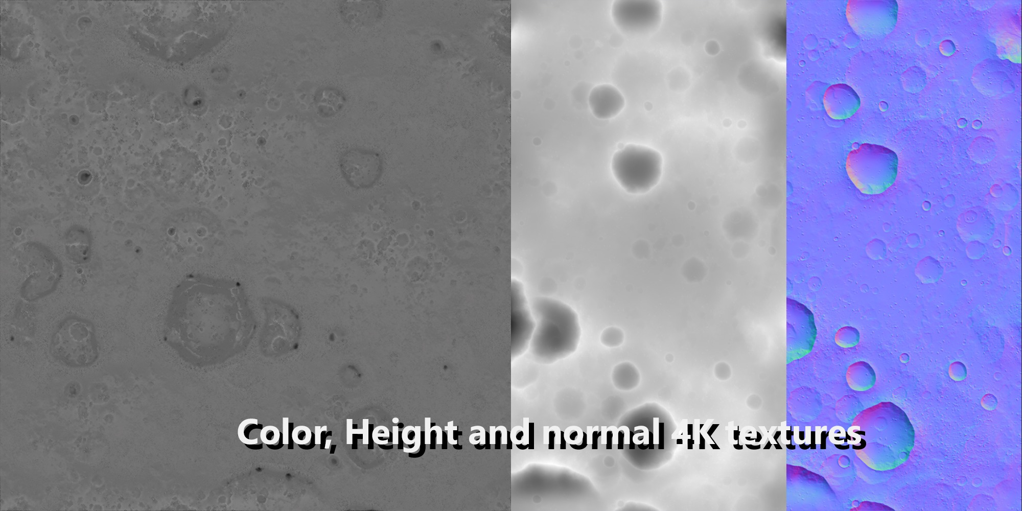 Blender Lunar Moonscape 3D model_2