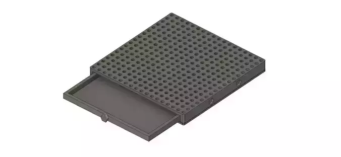 Crochet Blocking Board with drawer Square