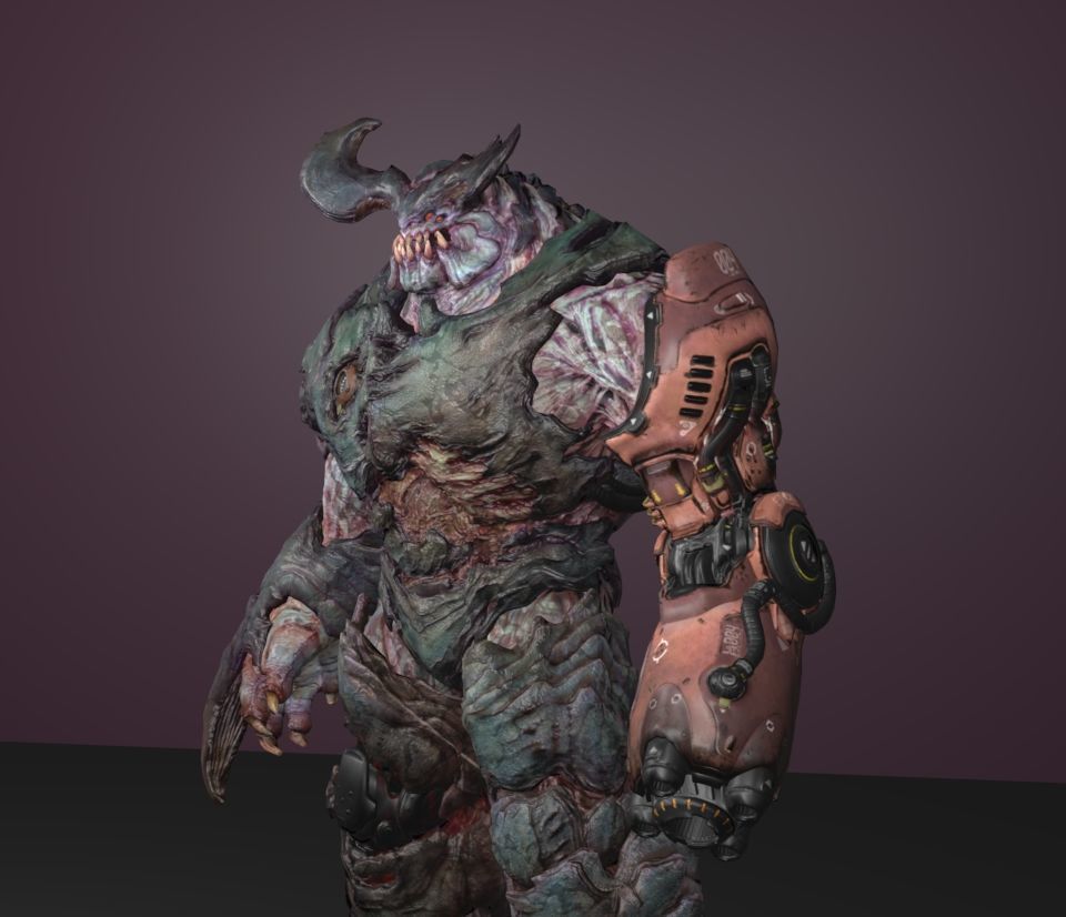 cyber demon 3D model_2