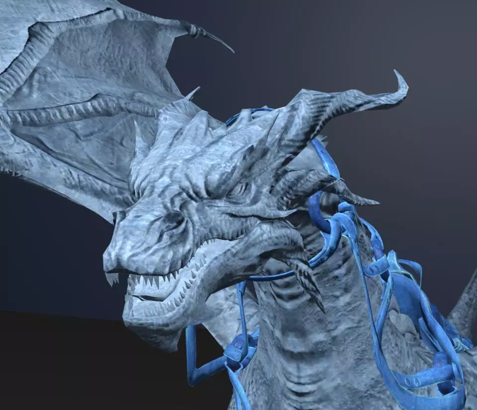 ice dragon 3D model