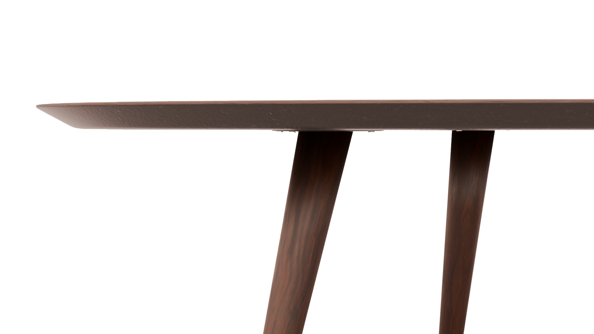 Wood table 3D model_4