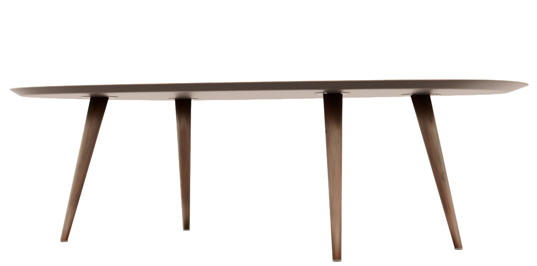 Wood table 3D model_5