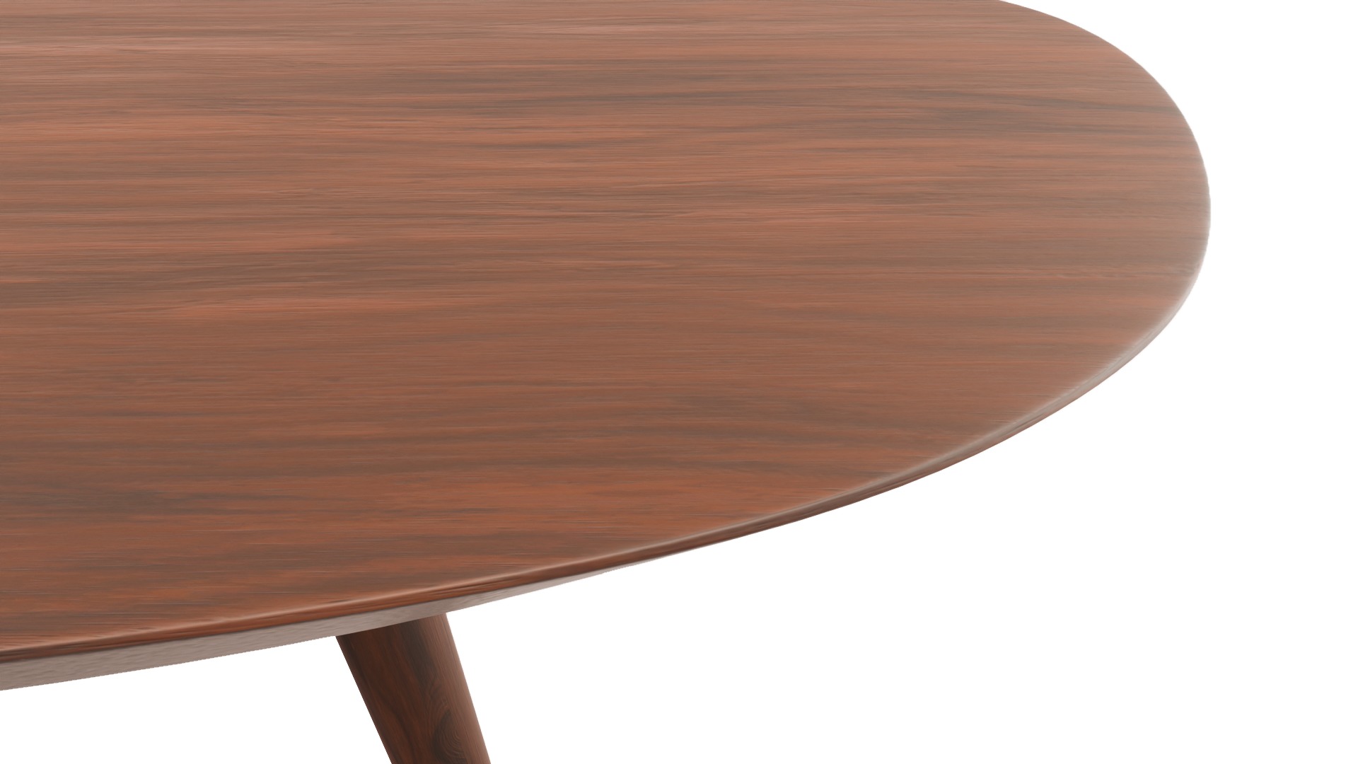 Wood table 3D model_2