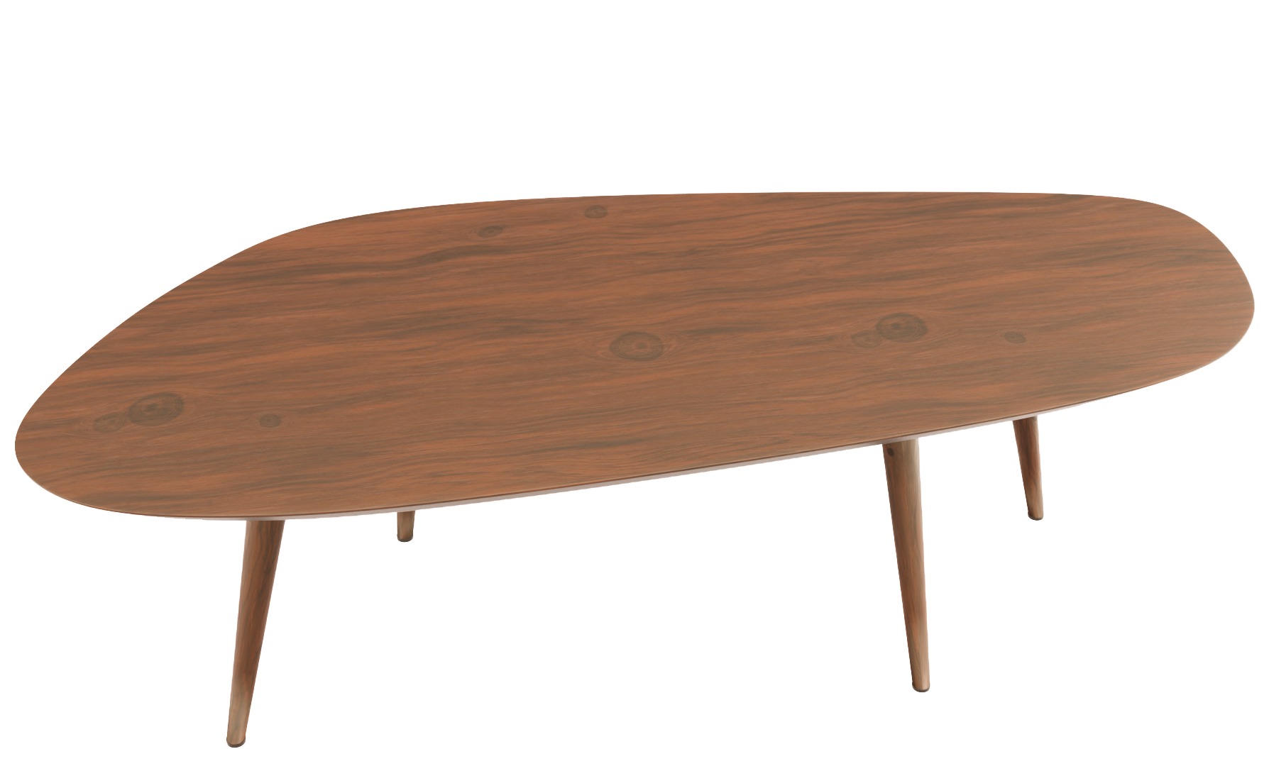 Wood table 3D model_7