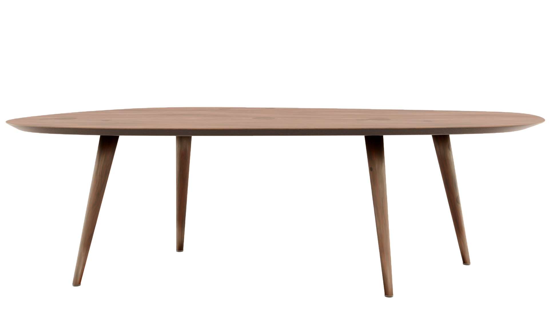 Wood table 3D model_8