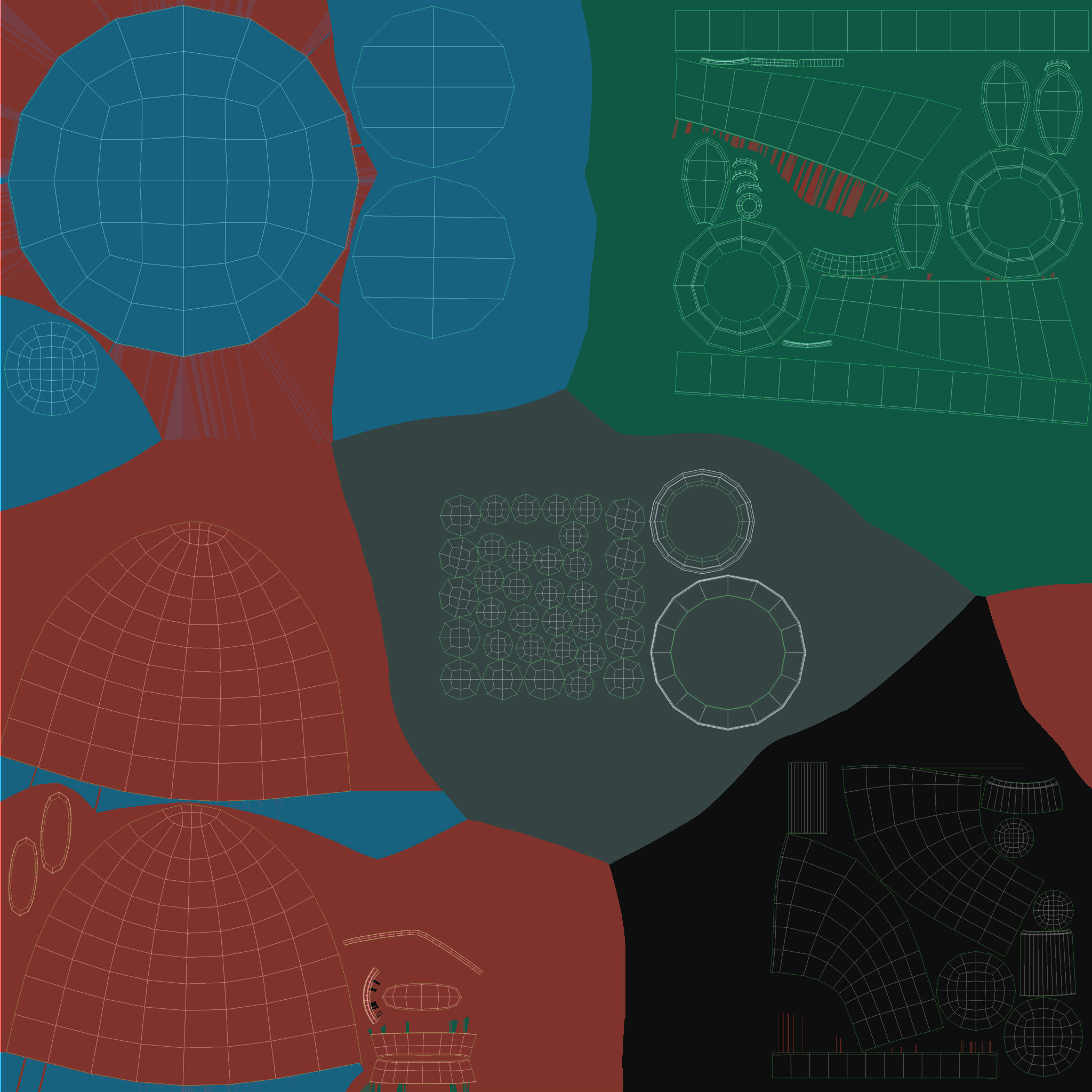 Cartoon Style Submarine Yellow 3D model_20