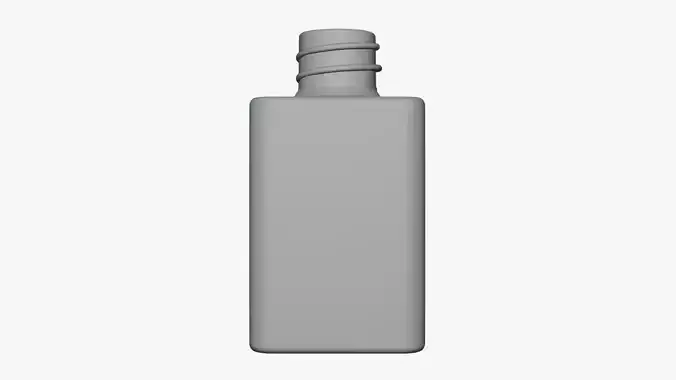 Basic Glass Bottle - Geometry Only No Textures No Materials