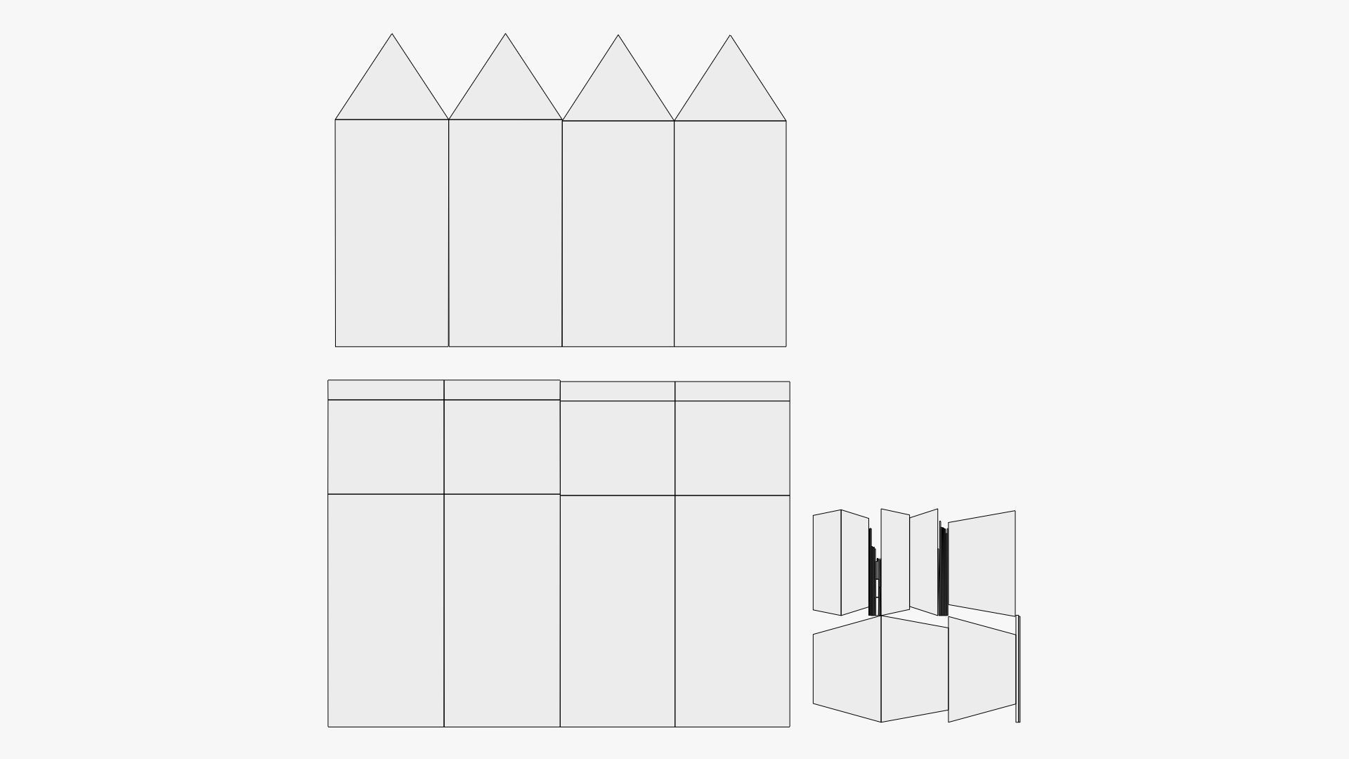 Basic Milk Carton - Geometry Only No Textures No Materials 3D model_6