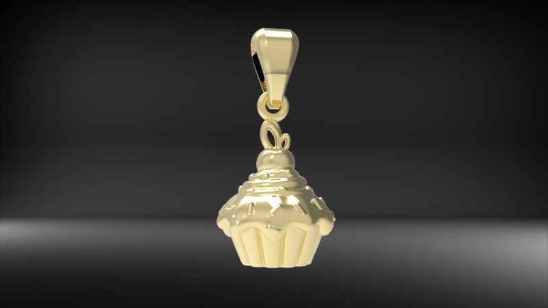 CUPCAKE PENDANT 3D print model_4