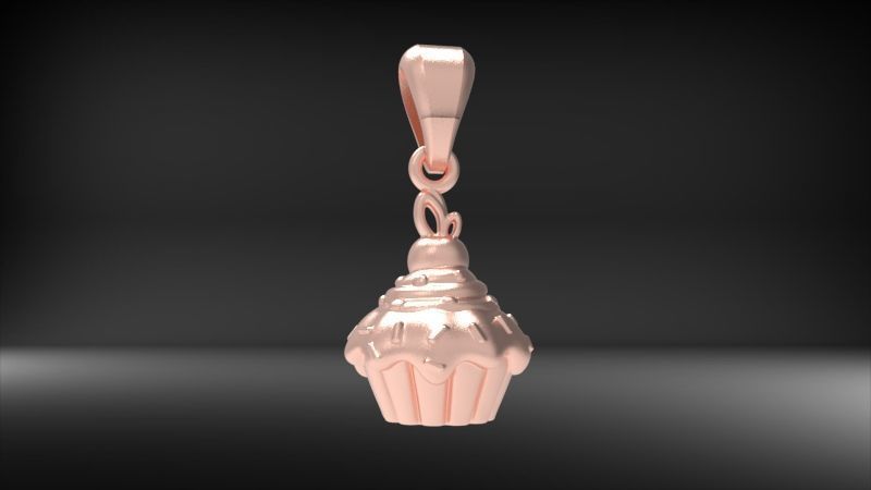 CUPCAKE PENDANT 3D print model_6