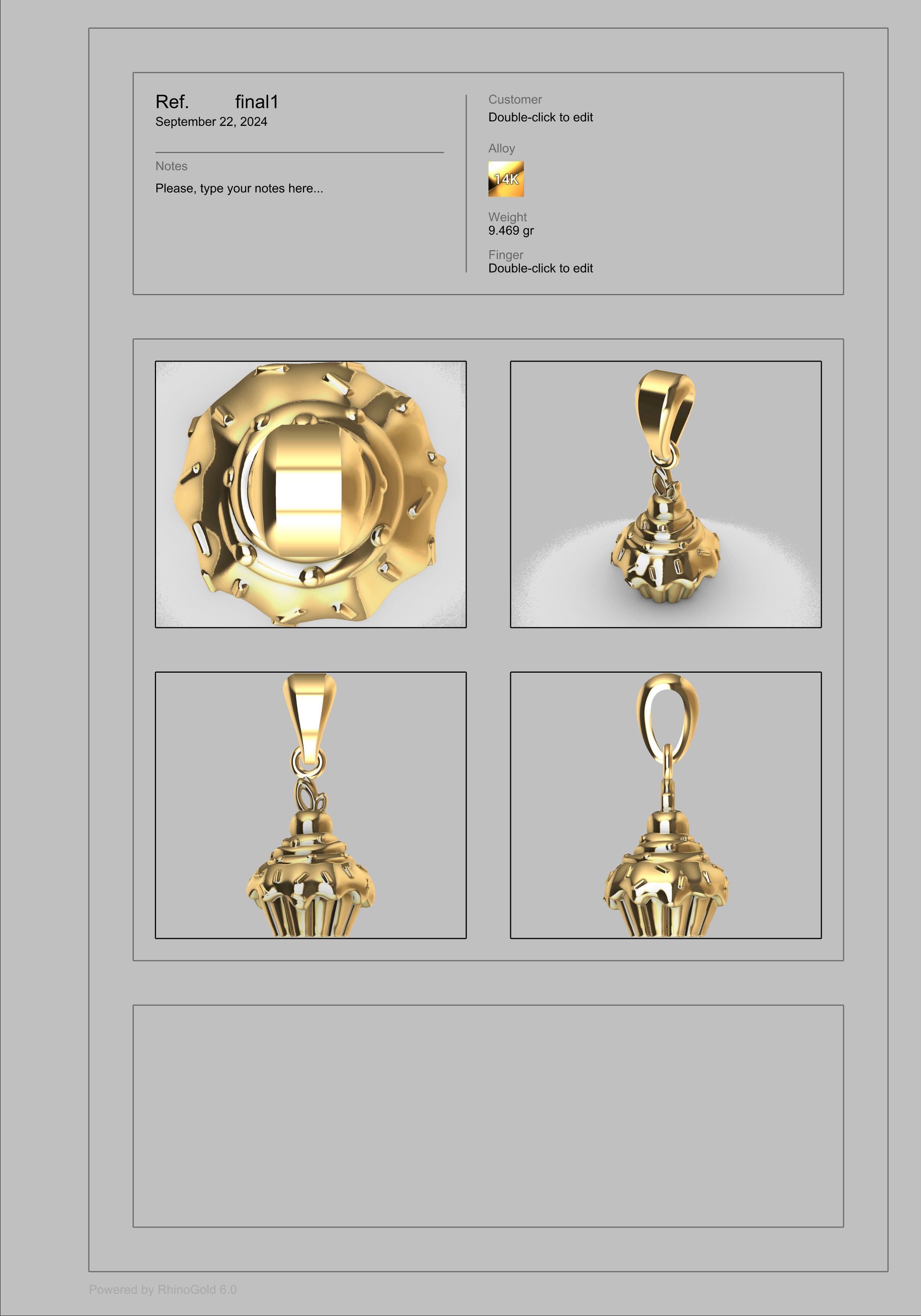 CUPCAKE PENDANT 3D print model_12