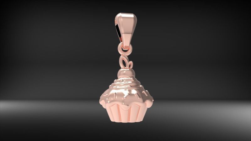 CUPCAKE PENDANT 3D print model_5