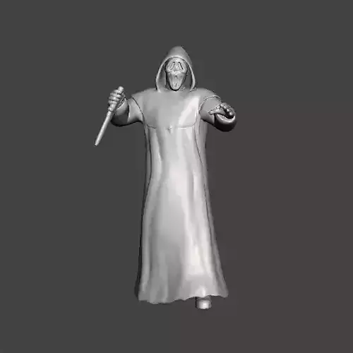 SCREAM GHOSTFACE MINIATURE MODEL HORROR FANTASY GAMES RPG DND 3D print model
