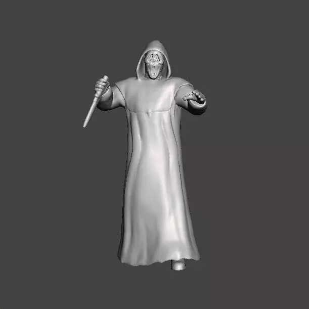 SCREAM GHOSTFACE MINIATURE MODEL HORROR FANTASY GAMES RPG DND 3D print model_0