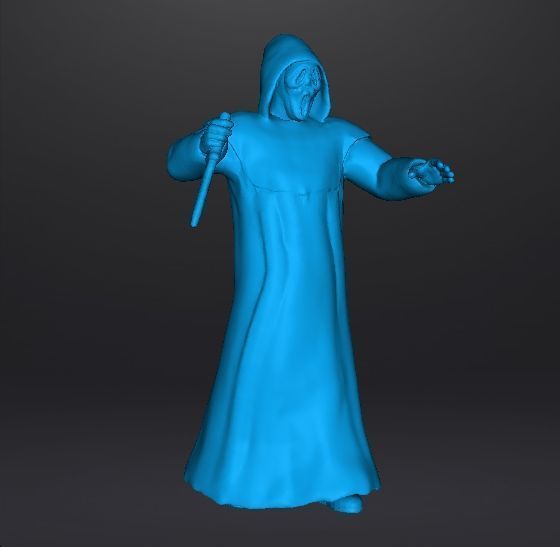 SCREAM GHOSTFACE MINIATURE MODEL HORROR FANTASY GAMES RPG DND 3D print model_11