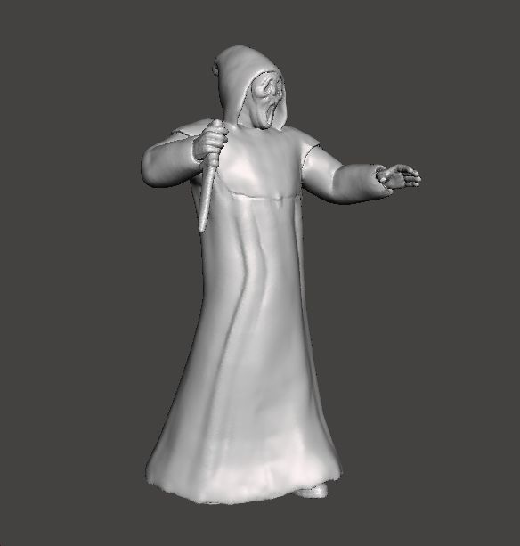 SCREAM GHOSTFACE MINIATURE MODEL HORROR FANTASY GAMES RPG DND 3D print model_2