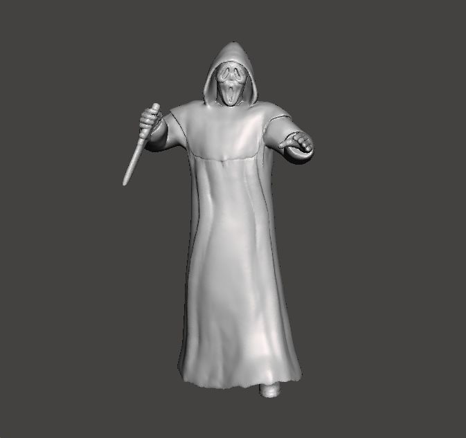 SCREAM GHOSTFACE MINIATURE MODEL HORROR FANTASY GAMES RPG DND 3D print model_4
