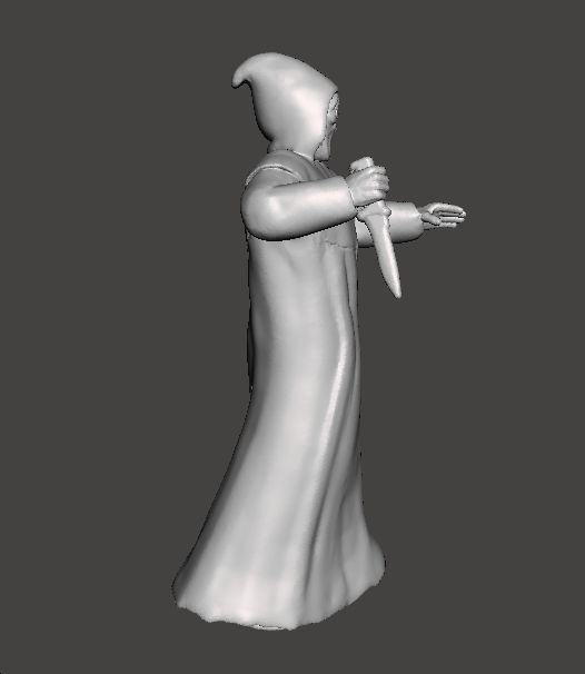 SCREAM GHOSTFACE MINIATURE MODEL HORROR FANTASY GAMES RPG DND 3D print model_5