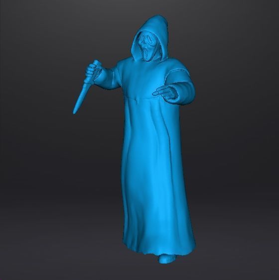 SCREAM GHOSTFACE MINIATURE MODEL HORROR FANTASY GAMES RPG DND 3D print model_12