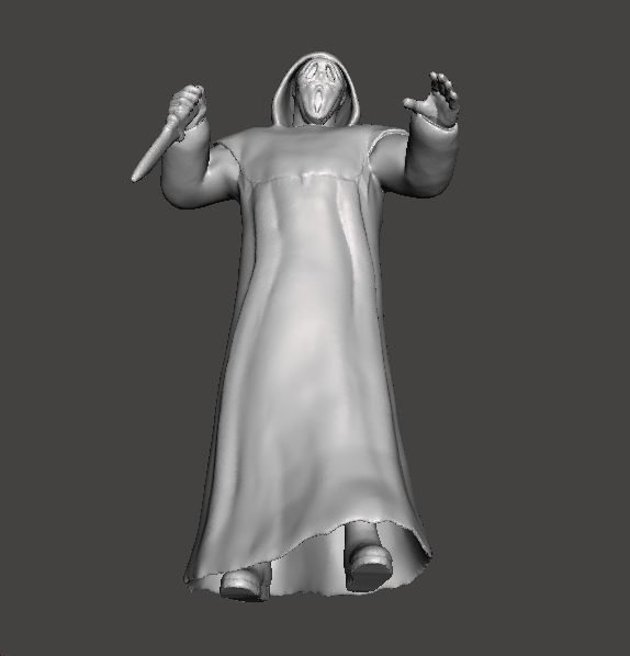 SCREAM GHOSTFACE MINIATURE MODEL HORROR FANTASY GAMES RPG DND 3D print model_9