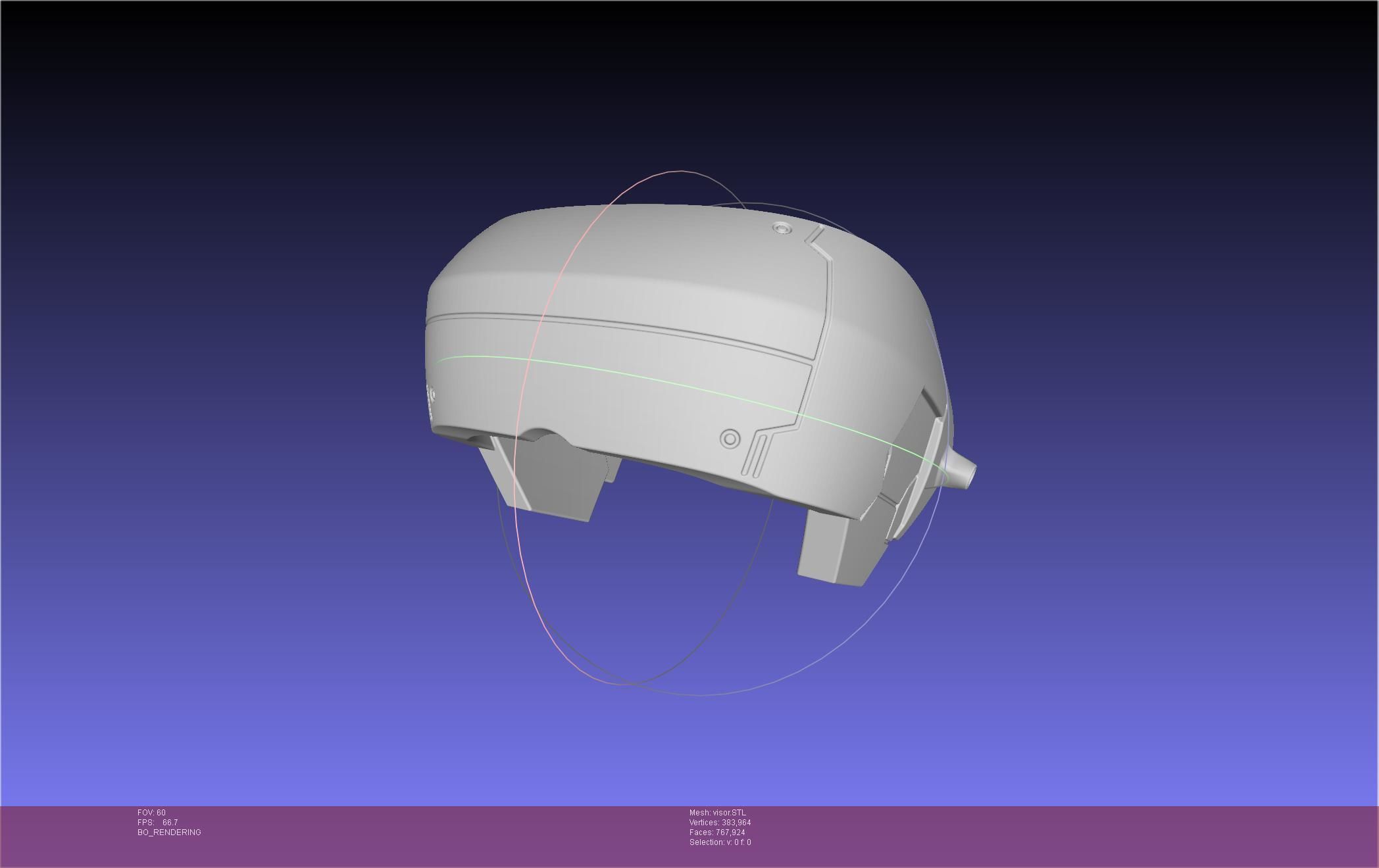 Kaiju No 8 Mina Ashiro Visor 3D print model_40