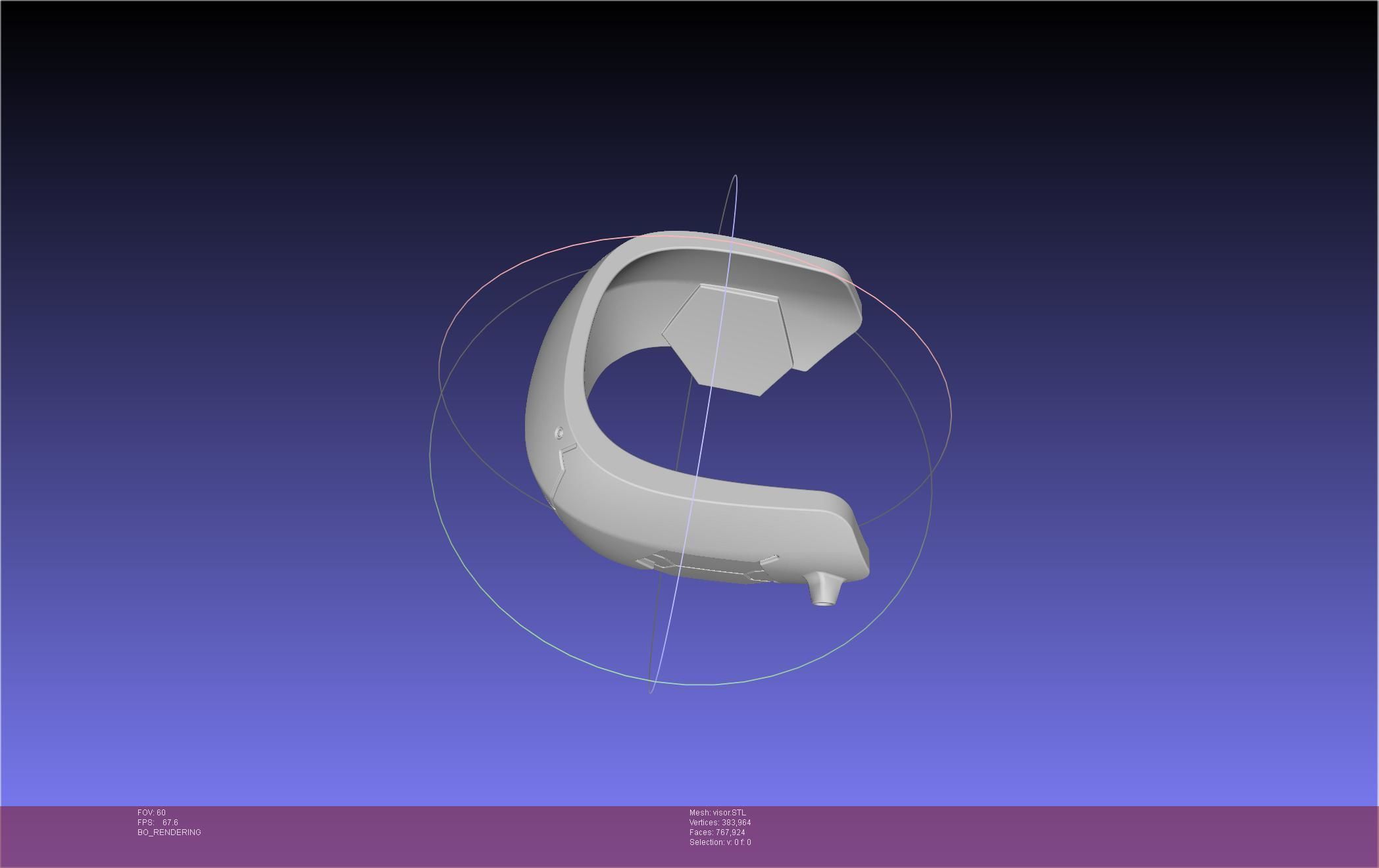 Kaiju No 8 Mina Ashiro Visor 3D print model_10