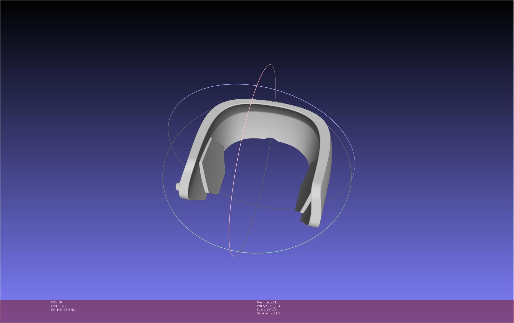 Kaiju No 8 Mina Ashiro Visor 3D print model_8