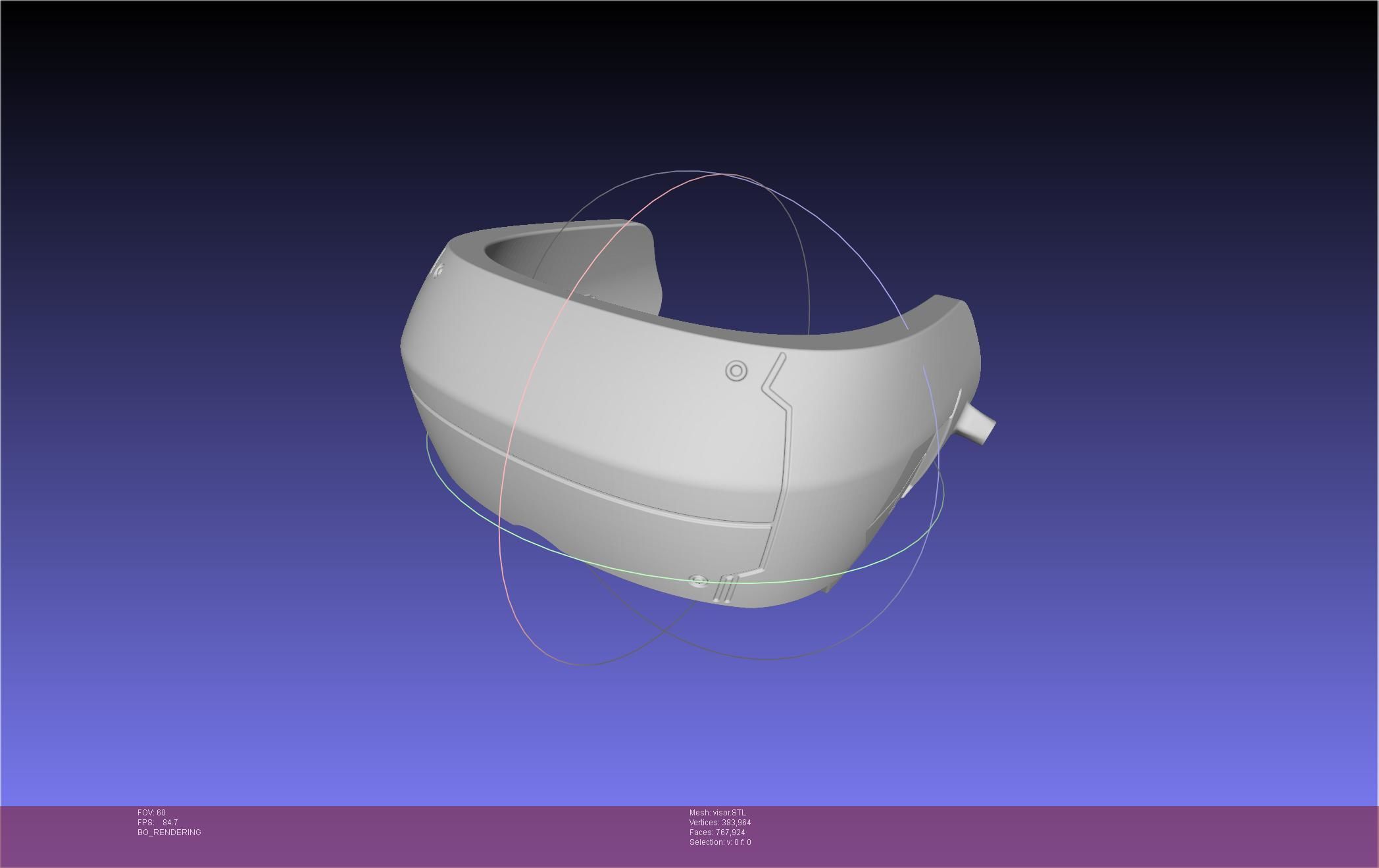 Kaiju No 8 Mina Ashiro Visor 3D print model_41