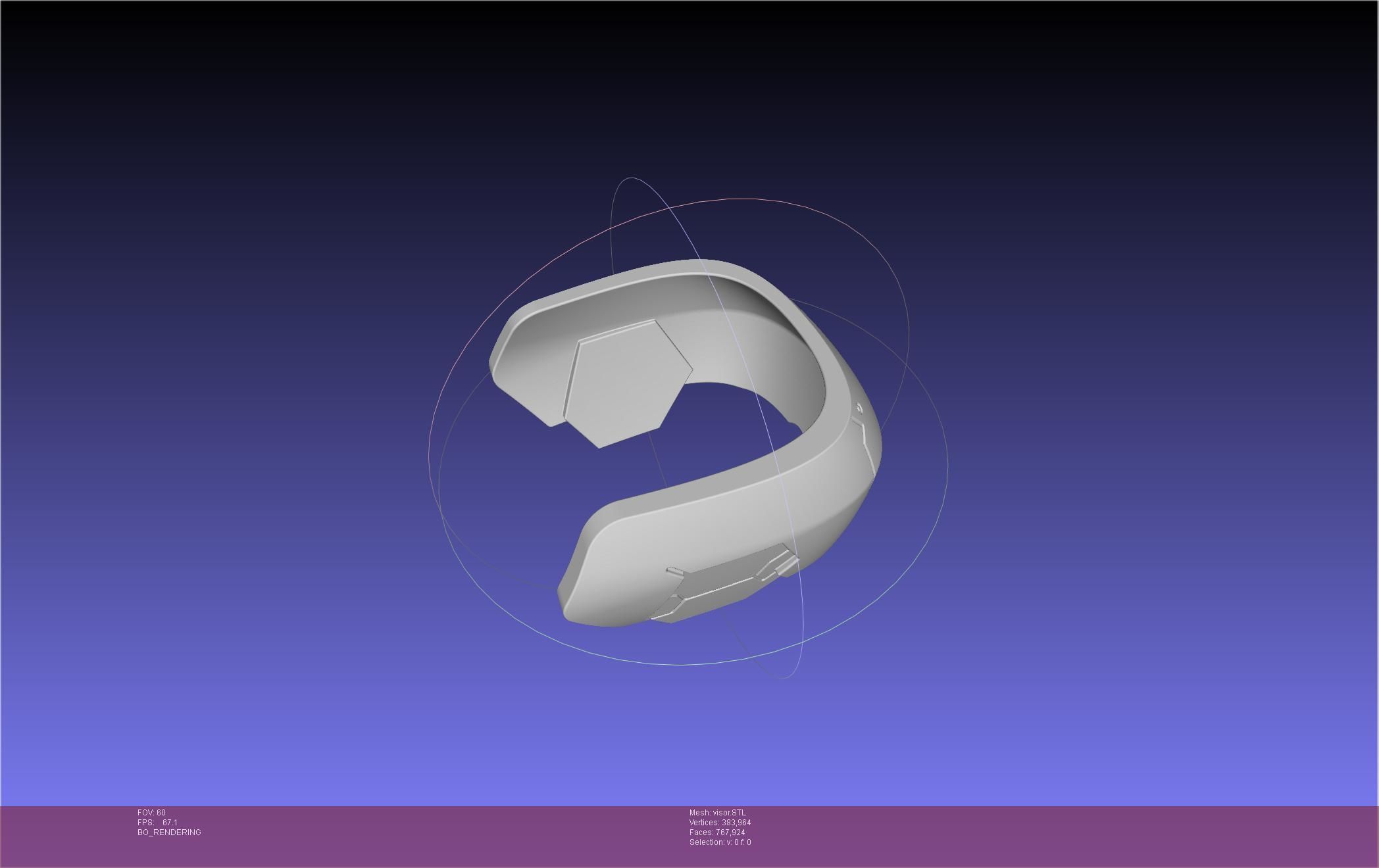 Kaiju No 8 Mina Ashiro Visor 3D print model_7