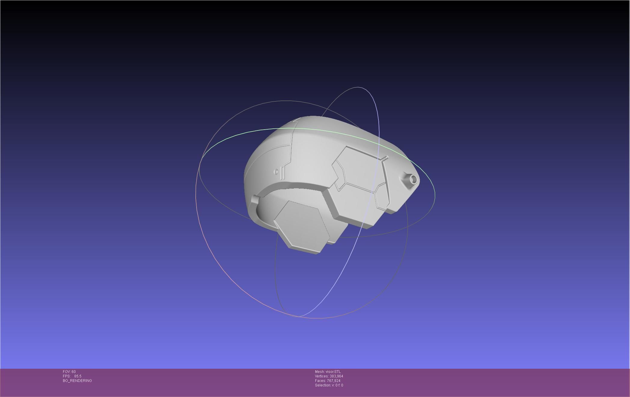 Kaiju No 8 Mina Ashiro Visor 3D print model_20