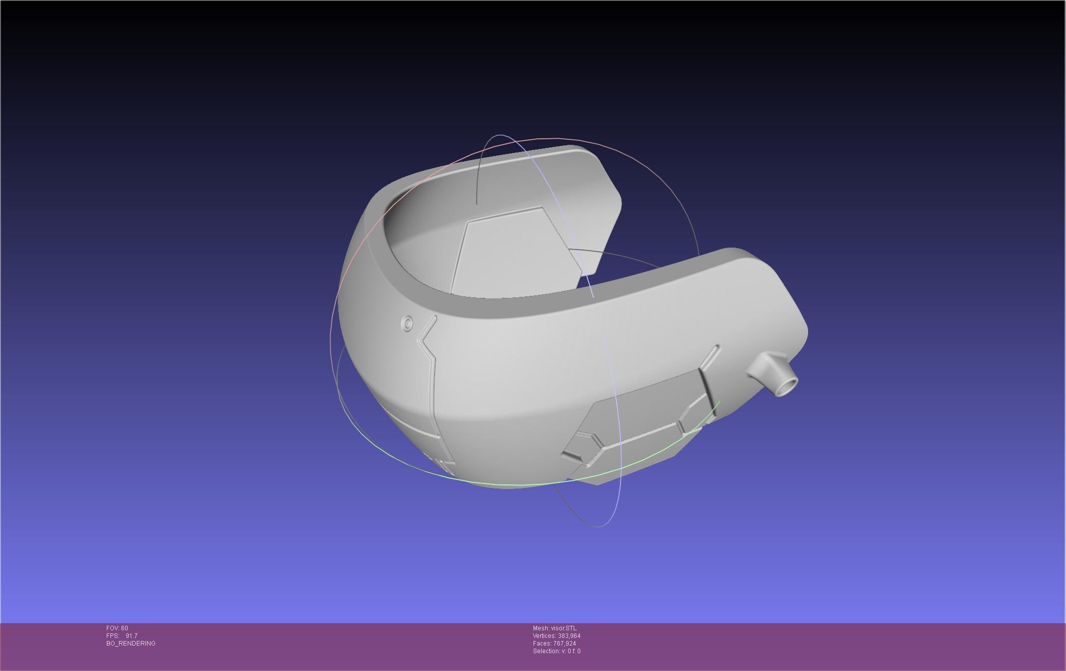 Kaiju No 8 Mina Ashiro Visor 3D print model_42