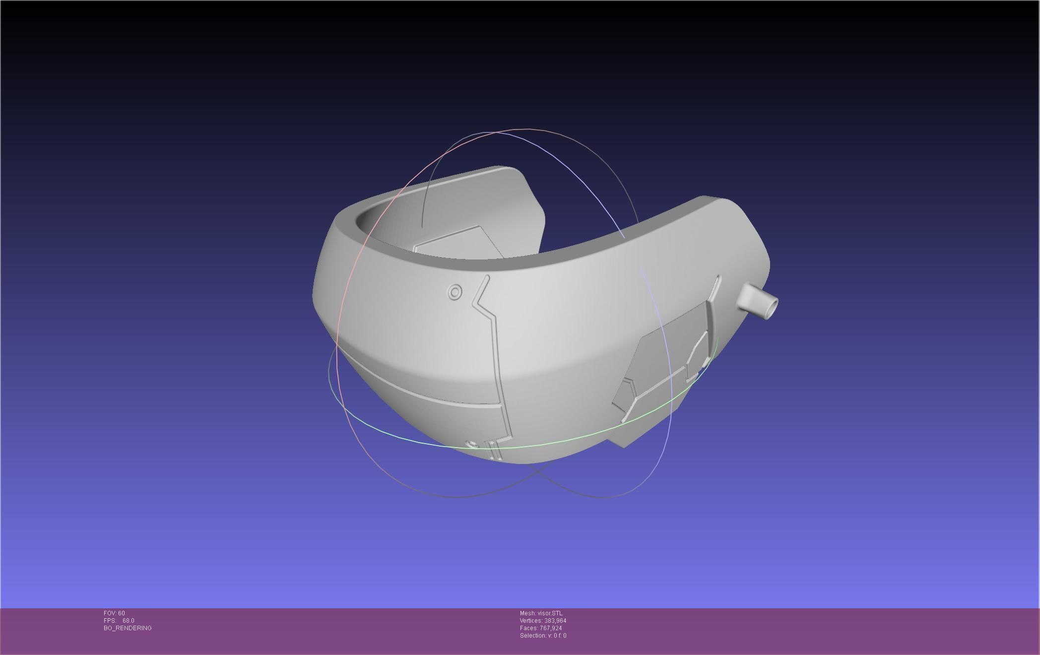 Kaiju No 8 Mina Ashiro Visor 3D print model_38