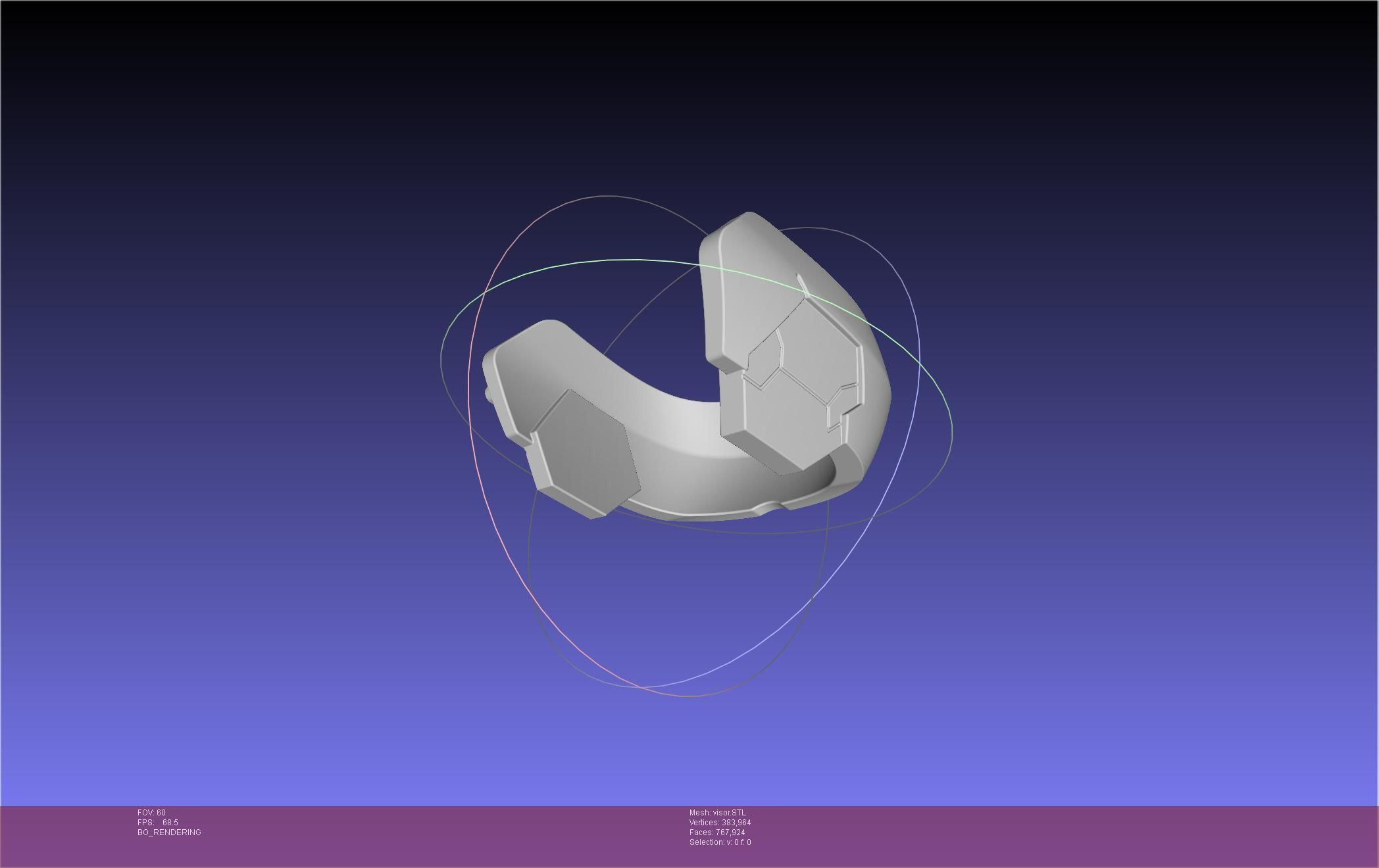 Kaiju No 8 Mina Ashiro Visor 3D print model_25