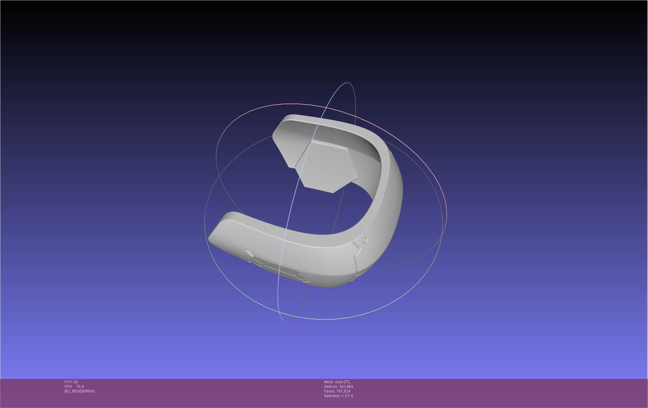 Kaiju No 8 Mina Ashiro Visor 3D print model_6