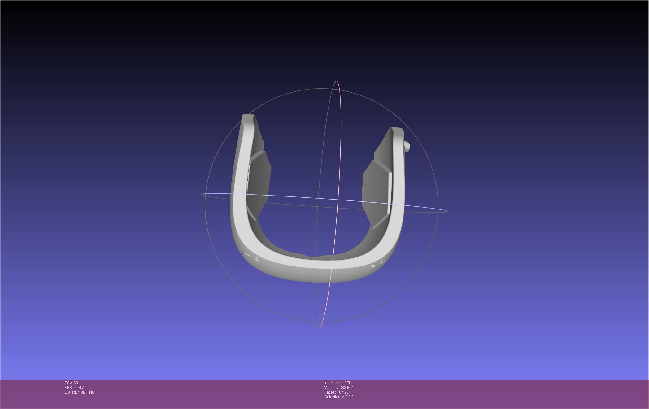 Kaiju No 8 Mina Ashiro Visor 3D print model_3