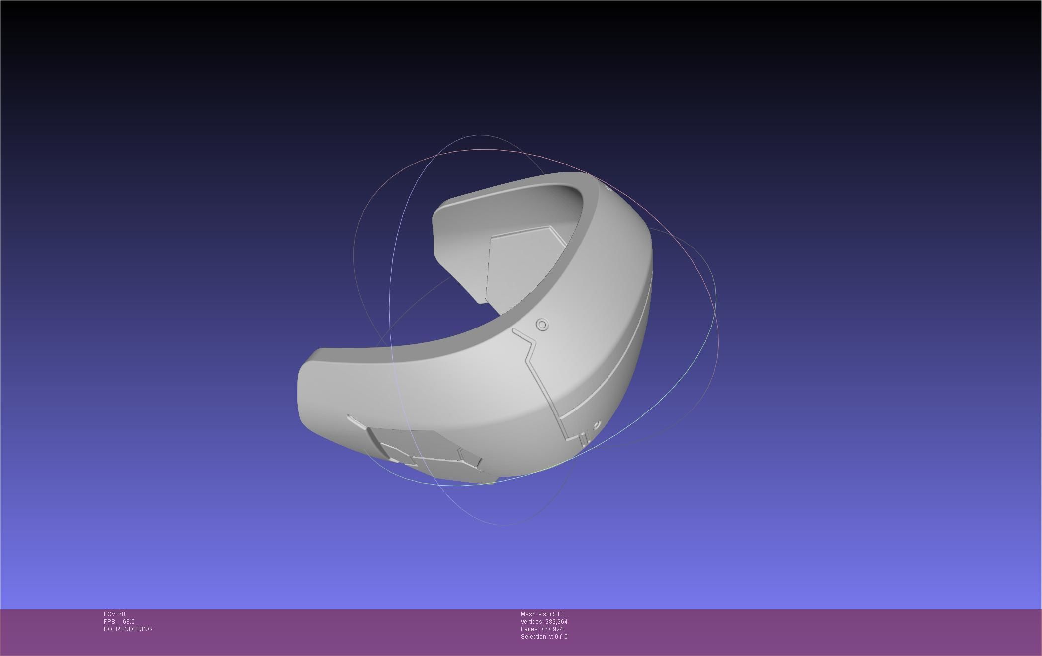 Kaiju No 8 Mina Ashiro Visor 3D print model_30