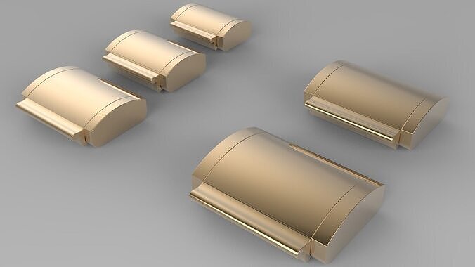 claps for bracelet and chain 3D print model