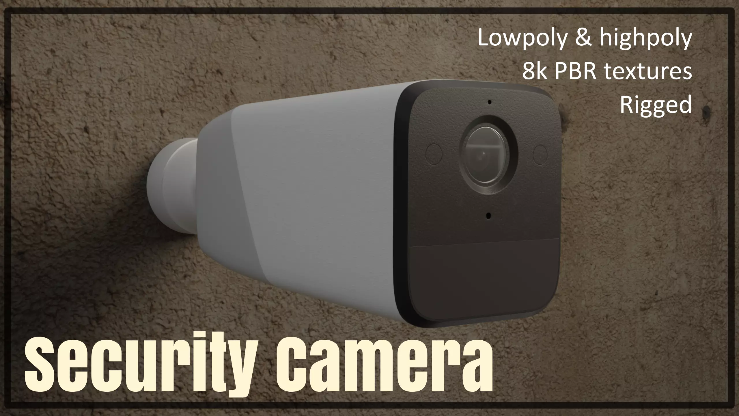 Eufy Security Camera Low-poly 3D model_0