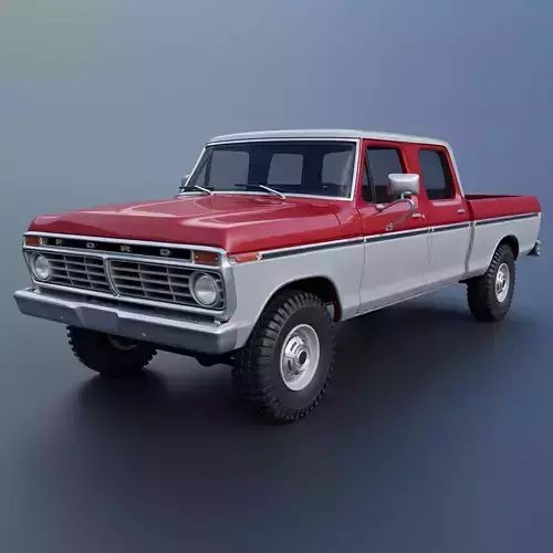 F-250 Crew Cab 1974 3D print model
