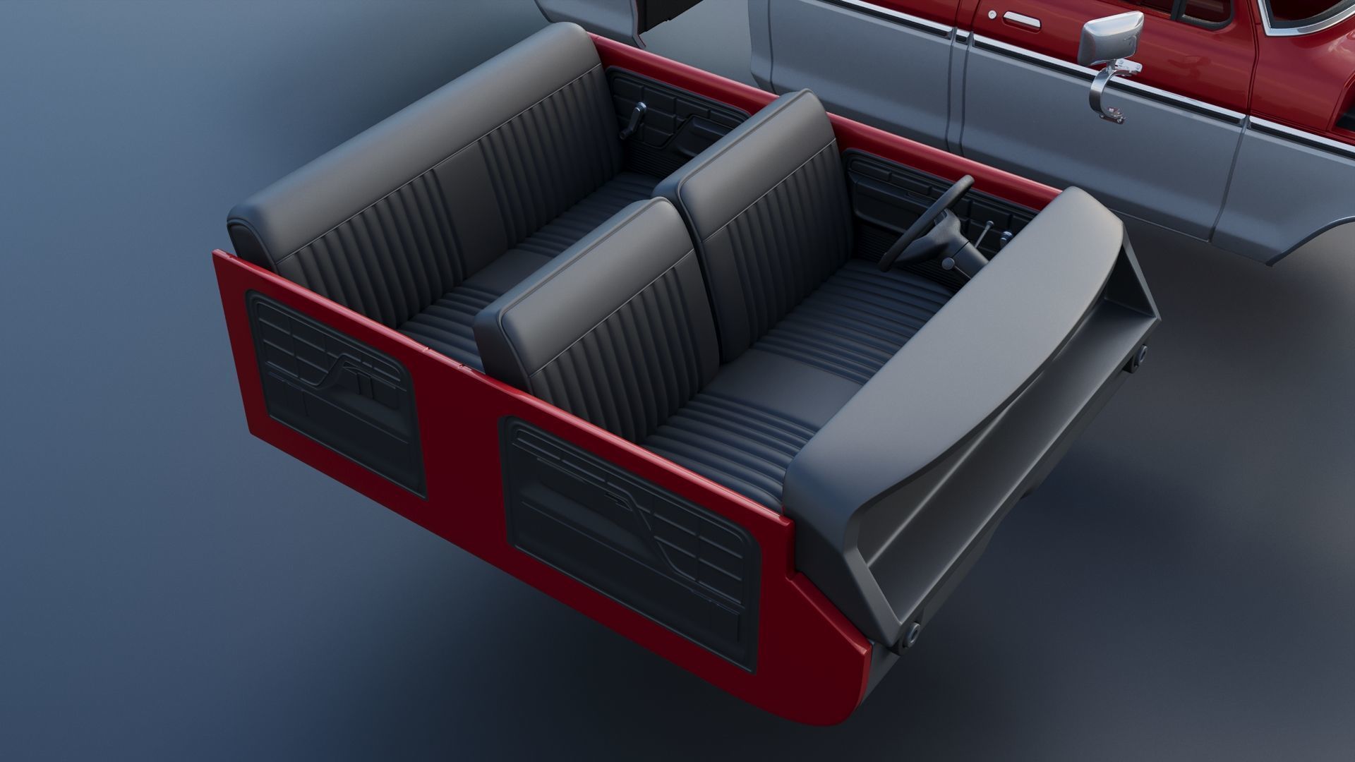F-250 Crew Cab 1974 3D print model_27