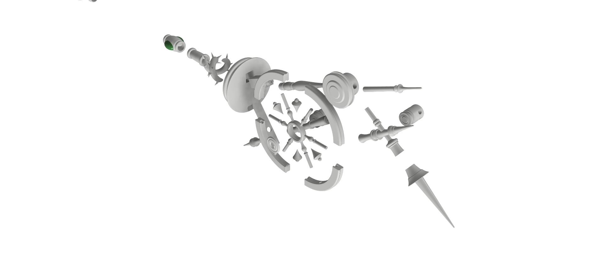 Malleus Draconius Scepter from Twisted Wonderland 3D print model_10