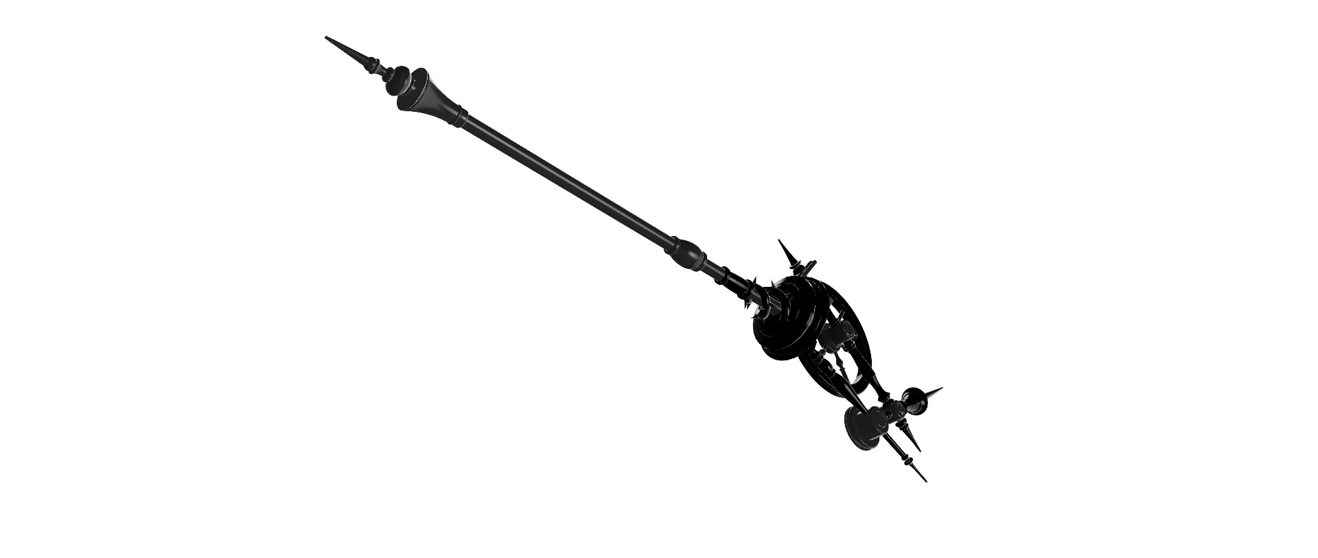 Malleus Draconius Scepter from Twisted Wonderland 3D print model_18