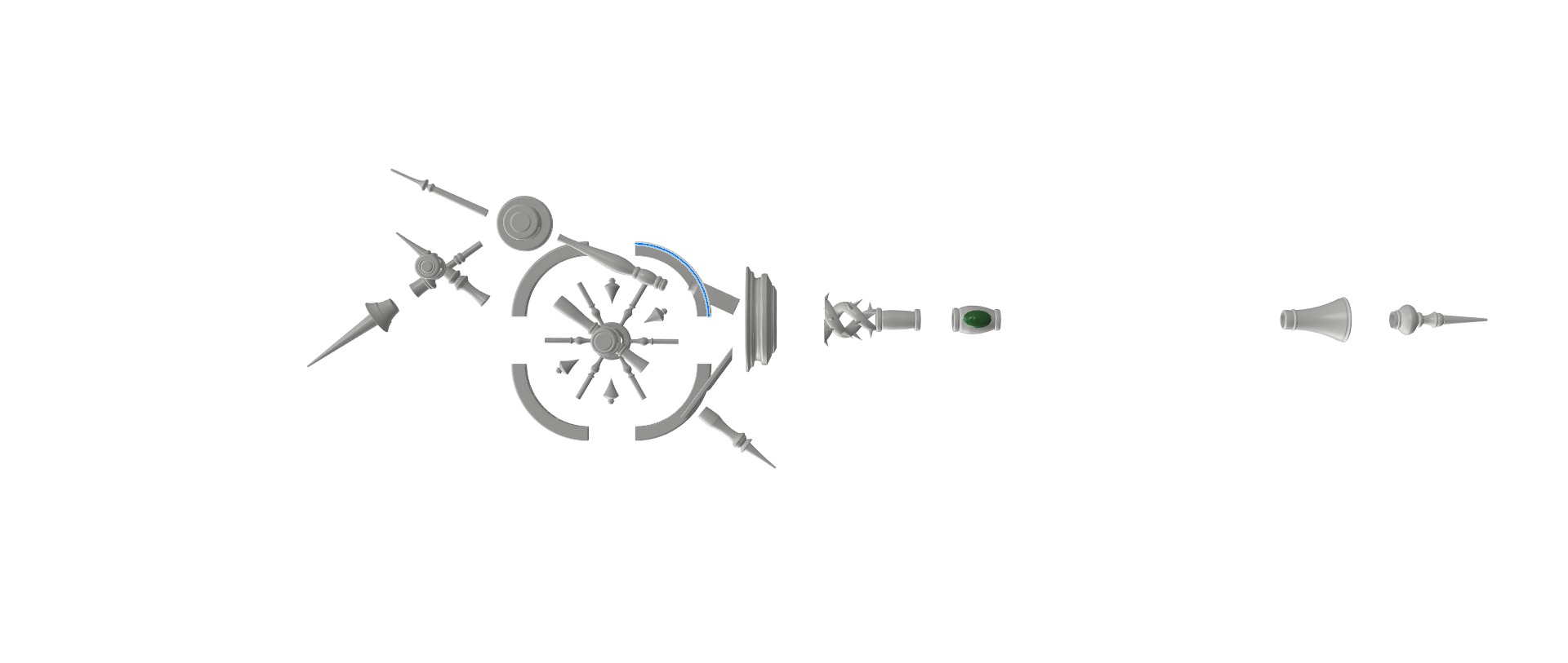 Malleus Draconius Scepter from Twisted Wonderland 3D print model_8