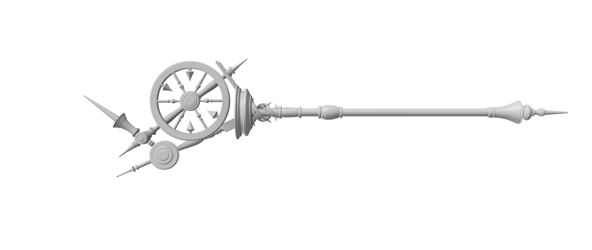 Malleus Draconius Scepter from Twisted Wonderland 3D print model_2