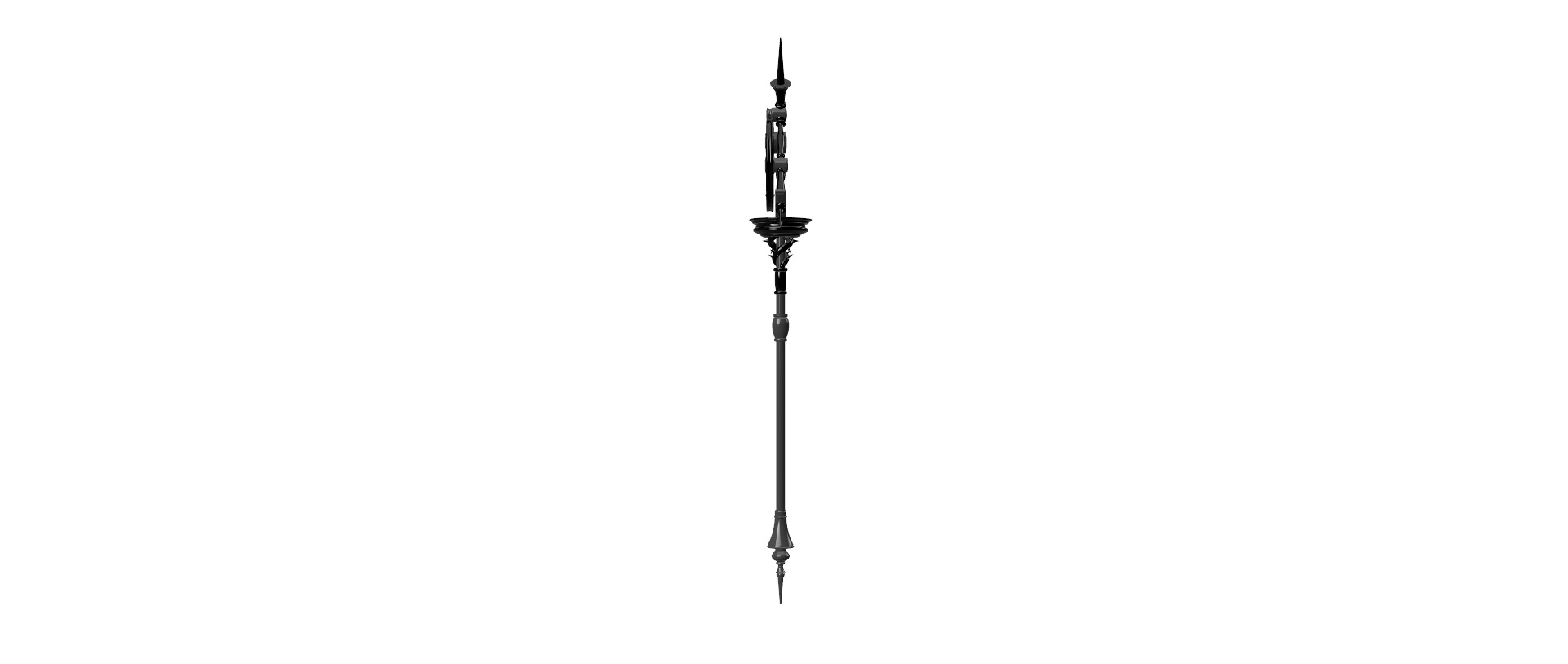 Malleus Draconius Scepter from Twisted Wonderland 3D print model_11