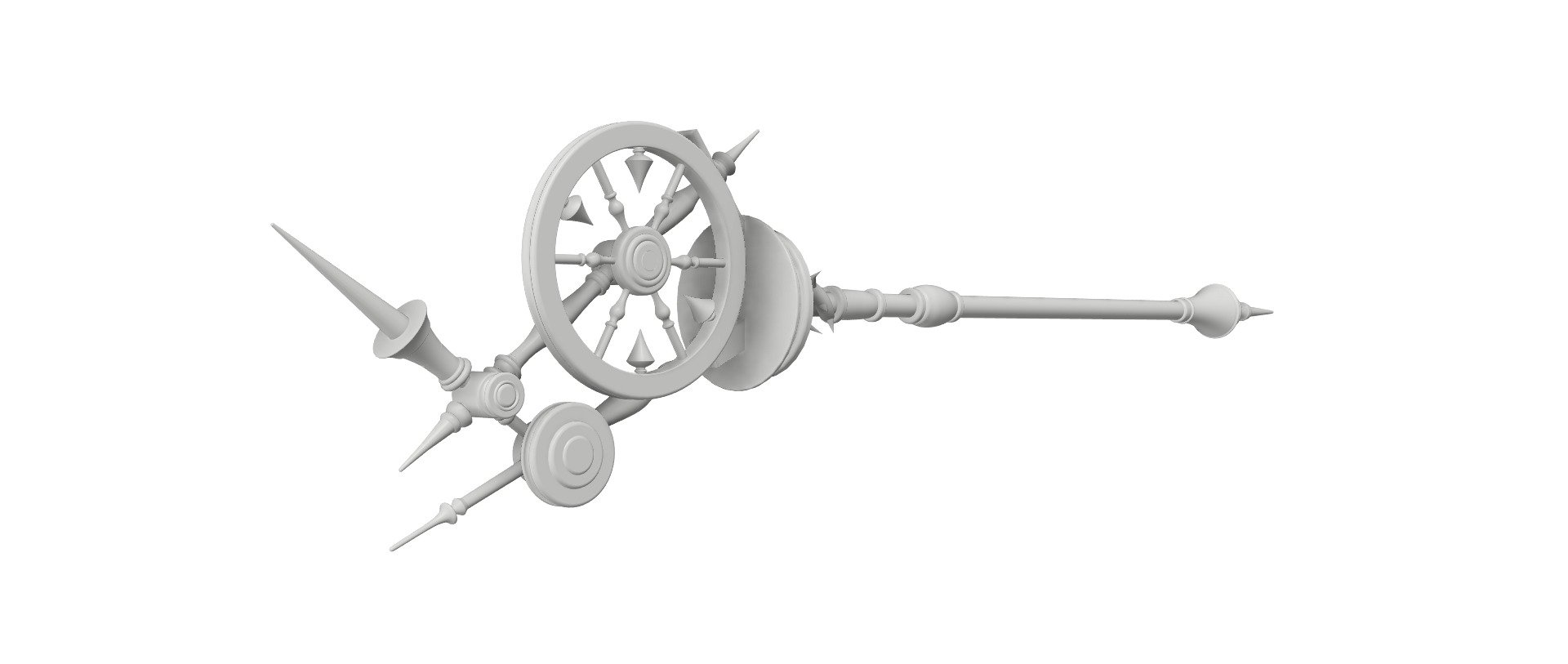 Malleus Draconius Scepter from Twisted Wonderland 3D print model_1