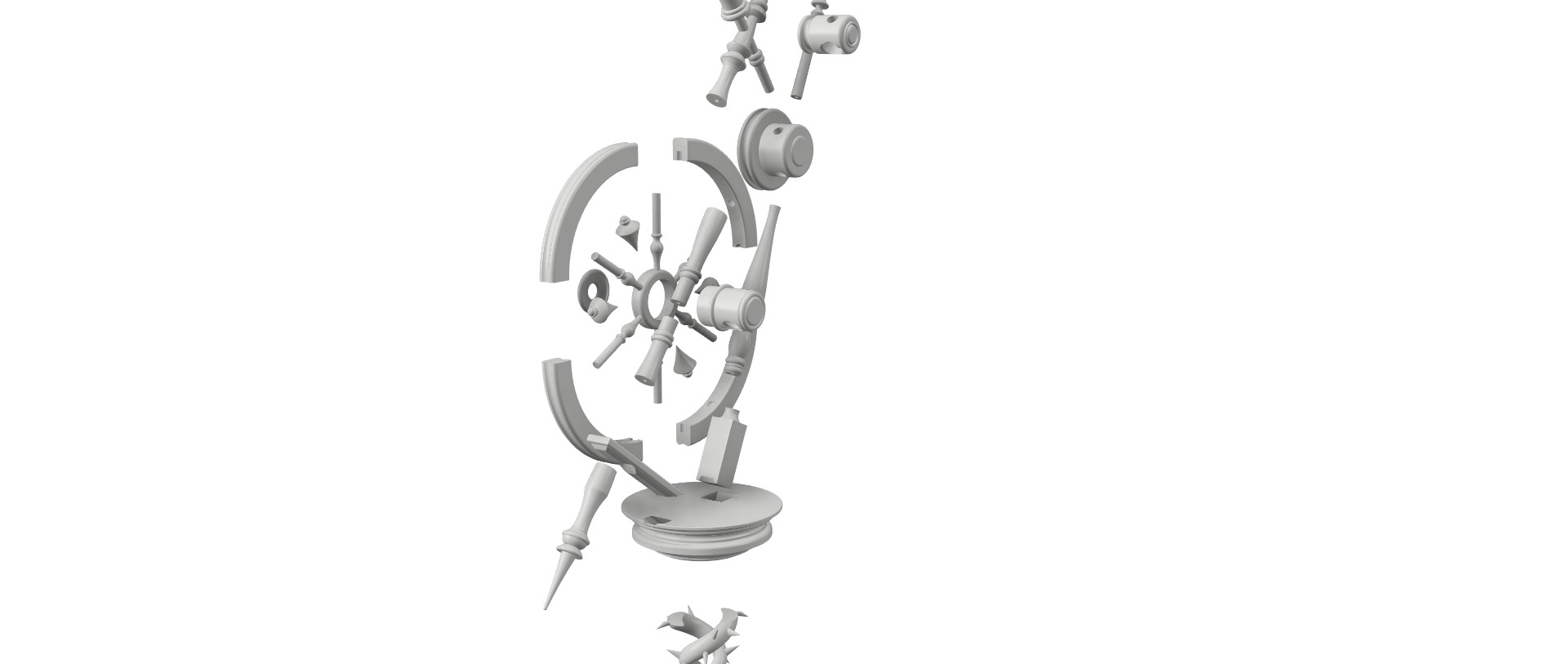 Malleus Draconius Scepter from Twisted Wonderland 3D print model_13